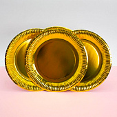 Набор бумажных тарелок 20 шт. "Golden party" (230 мм) Набор бумажных тарелок 20 шт. "Golden party" (230 мм)