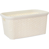 Корзина для белья RATTAN слоновая кость 35л HL081093IV Корзина для белья RATTAN слоновая кость 35л HL081093IV