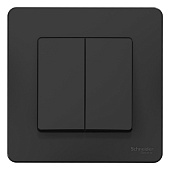 Выключатель 2-кл. СП BLANCA антрацит SchE BLNVS010506 Выключатель 2-кл. СП BLANCA антрацит SchE BLNVS010506