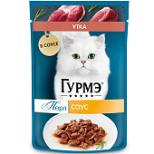 Влажный корм для кошек GOURMET PERLE Утка Филе в соусе 75г Влажный корм для кошек GOURMET PERLE Утка Филе в соусе 75г