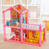 Дом для кукол, двухэтажный, с аксессуарами 442534 Дом для кукол, двухэтажный, с аксессуарами 442534