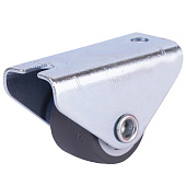  Опора колесная неповор.на площ. 20мм пласт/резина (серый 1 шт)(25кг) 