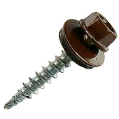  Саморезы кровельные 4,8х51мм, 40шт, RAL 8017 шоколадно-коричневый 