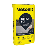  Клей эластичный для любых видов плитки Ultra Fix C2TS1 (25кг) /Vetonit 