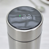 Термос 500мл "Стиль" с датчиком температуры и ситом, серебро 368-264 Термос 500мл "Стиль" с датчиком температуры и ситом, серебро 368-264