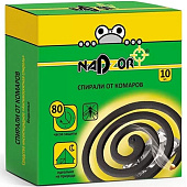  Спирали от комаров Nadzor малодымные Без запаха (черные) 10шт 