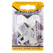 Крепление для зеркала (набор) белый цинк 1 шт Крепление для зеркала (набор) белый цинк 1 шт