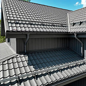 Колено стока 125/90 Optima, Графит Ral:7024 Колено стока 125/90 Optima, Графит Ral:7024