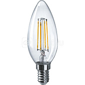  Лампа светодиодная филаментная E14 10Вт 2700К свеча/тепл. бел. ОНЛАЙТ 80894 
