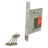 Замок врезной сувальдный 257L-BS60-CP-4 KEY (w/o SP, w/o Ros) KALE 257L0000025