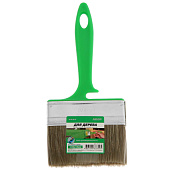 Кисть плоская Работы по дереву 100х12мм, смешанная щетина, зеленая пластиковая ручка, АКОР Кисть плоская Работы по дереву 100х12мм, смешанная щетина, зеленая пластиковая ручка, АКОР