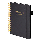 Бизнес-тетрадь Brauberg Calipso, А5, 80л, клетка, на гребне, под кожу, резинка, черная, 116252 Бизнес-тетрадь Brauberg Calipso, А5, 80л, клетка, на гребне, под кожу, резинка, черная, 116252