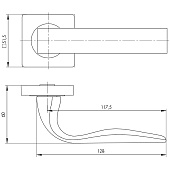 Ручка дверная AJAX EVO BL-24 черный Ручка дверная AJAX EVO BL-24 черный