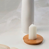 Свеча-цилиндр Небоскрёб, 3,7х11,5 см, белая, 9889577 Свеча-цилиндр Небоскрёб, 3,7х11,5 см, белая, 9889577