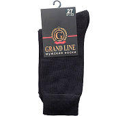  Мужские носки GRAND LINE (М-150), черный, р. 27 