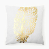 Наволочка 42х42 декоративная Этель Перо велюр, 4370137 Наволочка 42х42 декоративная Этель Перо велюр, 4370137