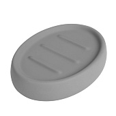  Мыльница керамика Soft серая B4333A-4G 