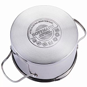  Кастрюля с крышкой со сливом Hoffmann 3,6 л НМ 5620 