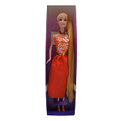 Кукла в сарафане с длинными волосами, 9508С 