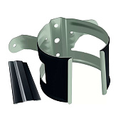  Кронштейн трубы на дерево 125/90 Optima, Графит Ral:7024 