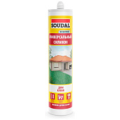 Герметик унивесальный силиконовый бесцветный Soudal 280мл.