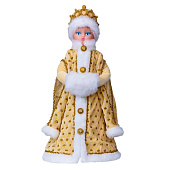 Игрушка-кукла Снегурочка Царская Золотая, 44 см, в упаковке