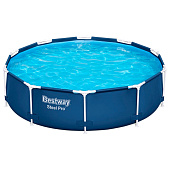  Бассейн каркасный Bestway Steel Pro 56679, 305?76 см, фильтр-насос, круглый 