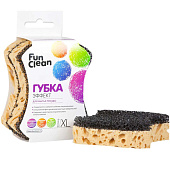  Набор губок для мытья посуды Fun Clean "Эффект  XL", 2шт. Арт.8323 