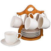 Чайный набор lefard "native" 180 мл. на подставке 23х16 см. 587-109 Чайный набор lefard "native" 180 мл. на подставке 23х16 см. 587-109