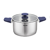 Кастрюля с крышкой, 20х11 cм, 3,3 л, нержавеющая сталь, Lila,LILL20PE101