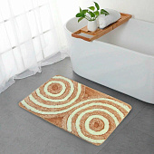 Коврик для ванной 45х75 МК Круги светло-коричневый Коврик для ванной 45х75 МК Круги светло-коричневый