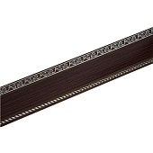 Карниз Ажур/Есенин 3х рядный венге/серебро планка 70мм 180см Карниз Ажур/Есенин 3х рядный венге/серебро планка 70мм 180см