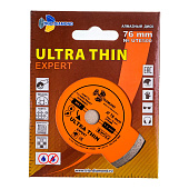  Диск алмазный отрезной сплошной 76х10х1,2мм, ультратонкий, сухая резка TRIO-DIAMOND 