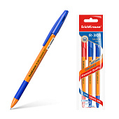  Набор ручек шариковых 8 шт. ErichKrause R-301 Orange Stick&Grip, узел 0.7 мм, чернила синие 9521483 