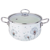  Кастрюля AGNESS эмалированная со стек.крышкой 3,8 л 943-058 