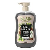  Гель-шампунь для душа  BioMio BIO SHOWER мужской Мята и Кедр 650мл 