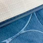 Набор ковриков для ванны и туалета 40х60 и 40х50 Спирали синие 14730 Набор ковриков для ванны и туалета 40х60 и 40х50 Спирали синие 14730