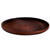 Блюдо для пиццы «Вьюнок», красная глина 9872612 Блюдо для пиццы «Вьюнок», красная глина 9872612