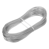  Трос металлополимерный прозрачный 2.5мм 20м.п.,  Сибртех ПР-2.5 