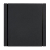  Выключатель встраиваемый проходной 1 клавиша, цвет черный, IEK FORTE&PIANO 