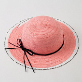  Шляпа для девочки MINAKU "Куколка", р-р 50, розовый   4578966 