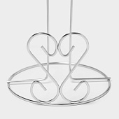  Держатель для бумажных полотенец «Сердце», 13х13х27 см, 131410 