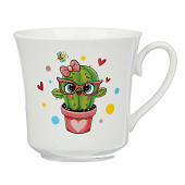 Кружка Кактусы 250мл фарфор 829-004 Кружка Кактусы 250мл фарфор 829-004