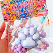 Антистресс Жмяка Лапка с шариками ворсистыми 7х6см Антистресс Жмяка Лапка с шариками ворсистыми 7х6см