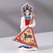  Сувенир Кукла с балалайкой, 12 см, керамика, 4748724 