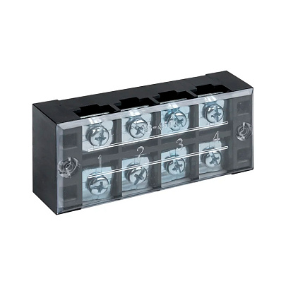 Колодка клеммная 4 пары 4.5мм2 EKF TB-4504 Колодка клеммная 4 пары 4.5мм2 EKF TB-4504