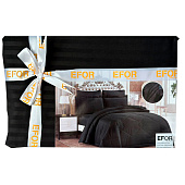  Комплект постельного белья EFOR SATIN SYAH черный (4 наволочки) 