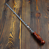 Шампур узбекский для шашлыка с деревянной ручкой 40см 3815912 Шампур узбекский для шашлыка с деревянной ручкой 40см 3815912