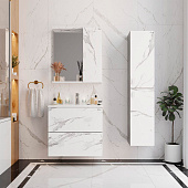 Зеркало-шкаф Марбл 65.00 мрамор/камень бетонный Универсальный Зеркало-шкаф Марбл 65.00 мрамор/камень бетонный Универсальный