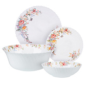  Набор посуды 19пр MILLIMI Дарина, опаловое стекло  818-286 